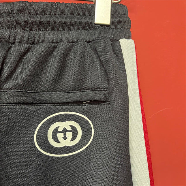 Gucci Retro Logo Track Pants with Tricolor Stripes
