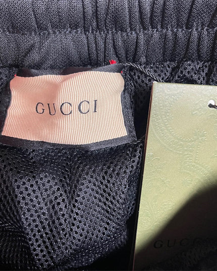 Gucci Retro Logo Track Pants with Tricolor Stripes