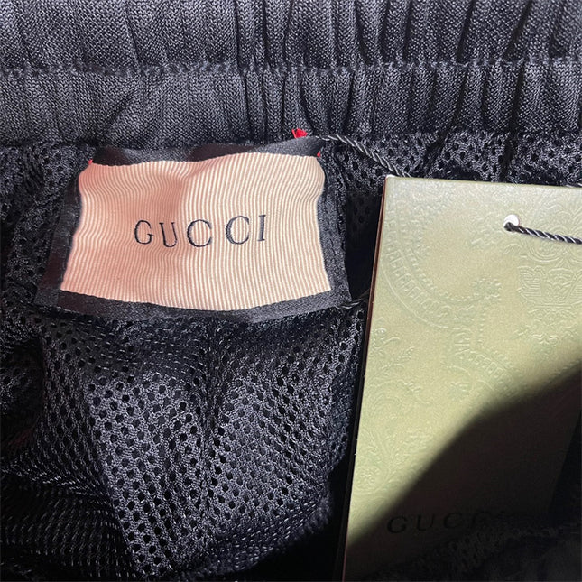 Gucci Retro Logo Track Pants with Tricolor Stripes