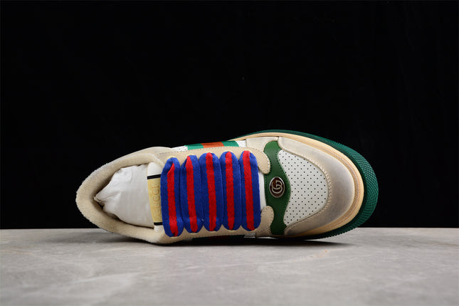 Gucci Retro Platform Sneaker – Green & Orange Stripe
