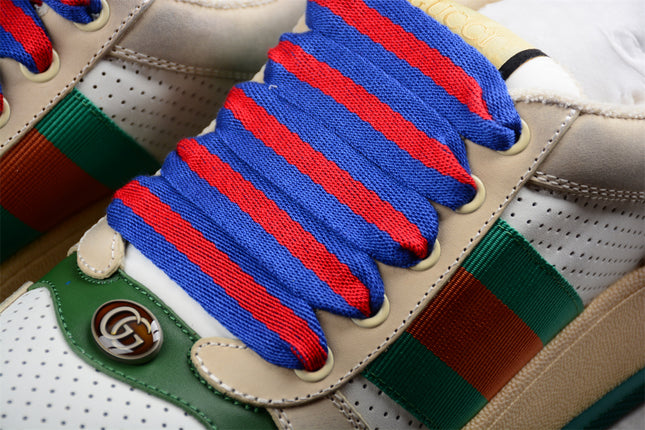 Gucci Retro Platform Sneaker – Green & Orange Stripe