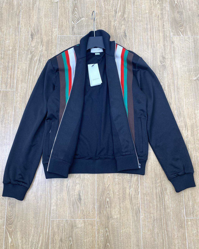 Gucci Retro Stripe Track Jacket – Navy