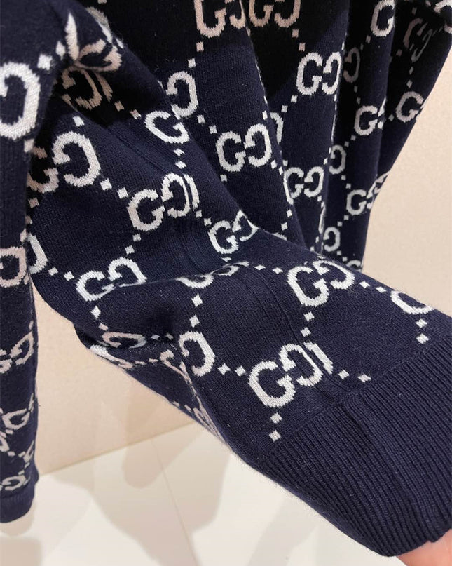 Gucci Reversible GG Monogram Hooded Zip Jacket
