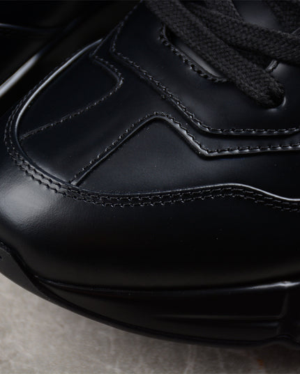 Gucci Rhyton Black Leather Sneaker