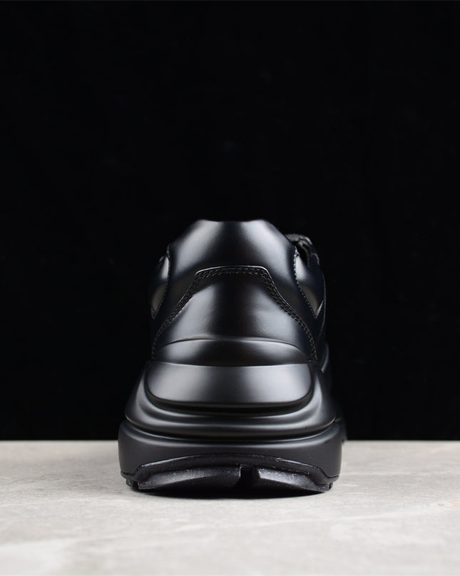 Gucci Rhyton Black Leather Sneaker