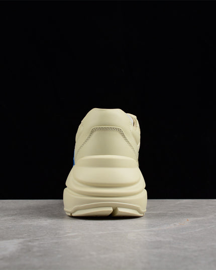 Gucci Rhyton Cream Sneaker with Blue Bunny Print