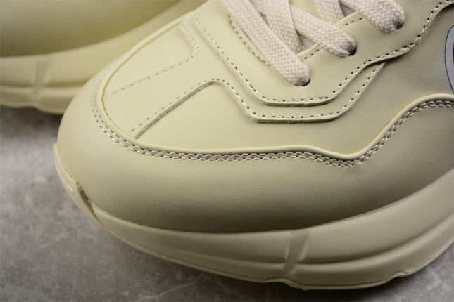 Gucci Rhyton Cream Sneaker with Blue Bunny Print