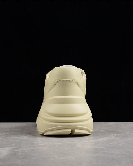 Gucci Rhyton Cream Sneaker with Cartoon Dog Print