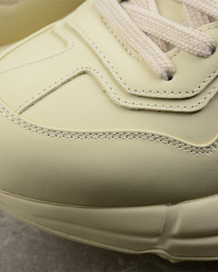 Gucci Rhyton Cream Sneaker with Navy "LOVED" Print