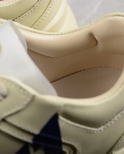 Gucci Rhyton Cream Sneaker with Navy "LOVED" Print