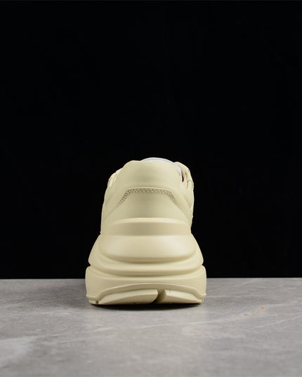 Gucci Rhyton Cream Sneaker with Navy "LOVED" Print