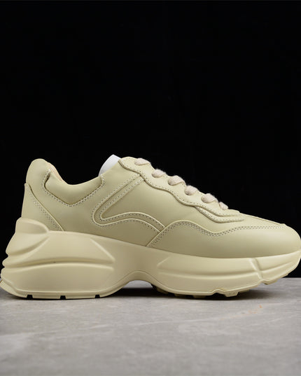 Gucci Rhyton Cream Sneaker with Pink Bunny and Heart Print
