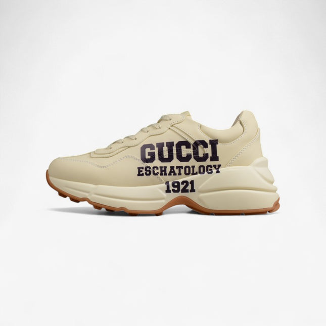 Gucci Rhyton Leather Sneaker – Cream White
