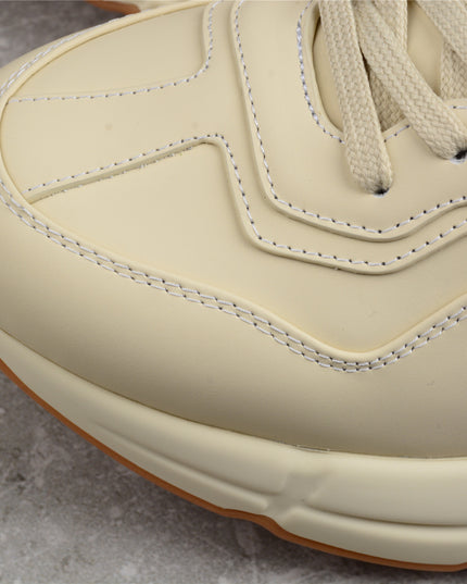 Gucci Rhyton Leather Sneaker – Cream White