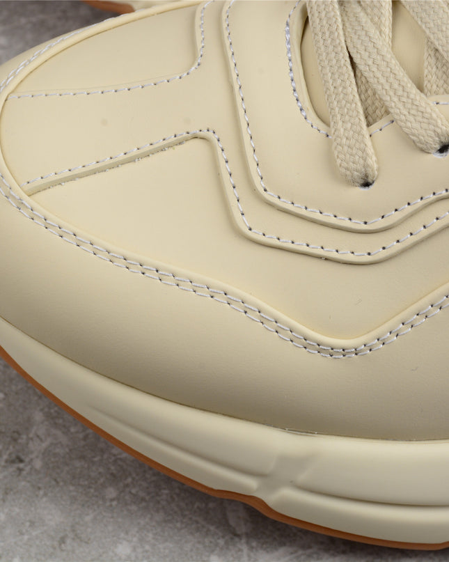 Gucci Rhyton Leather Sneaker – Cream White