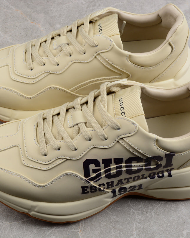 Gucci Rhyton Leather Sneaker – Cream White