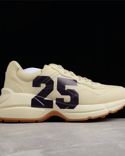 Gucci Rhyton Leather Sneaker – Cream White