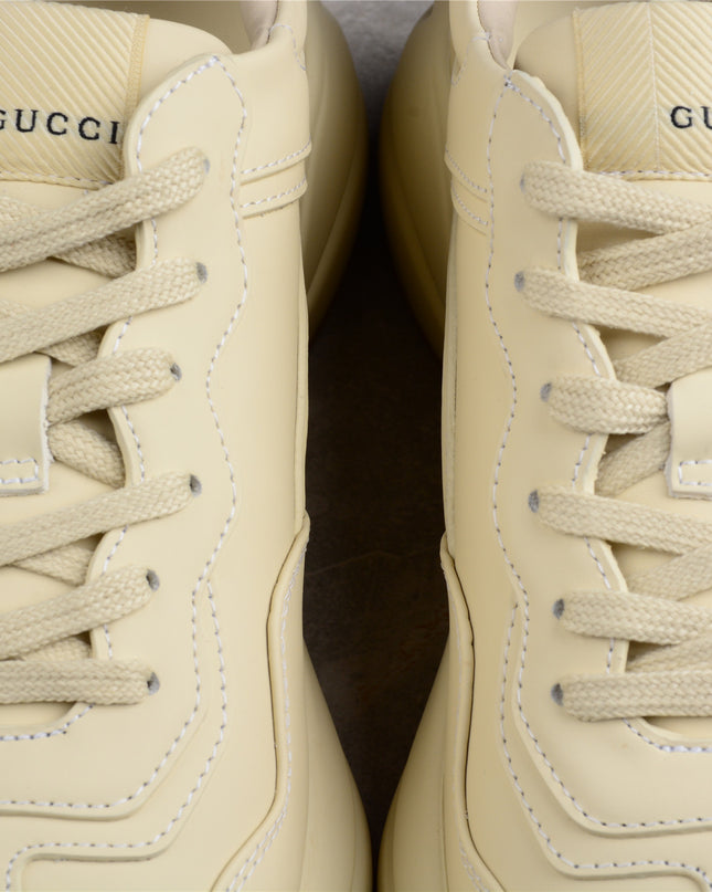 Gucci Rhyton Leather Sneaker – Cream White