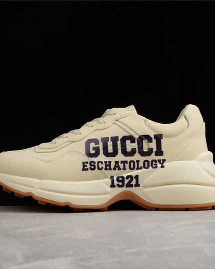 Gucci Rhyton Leather Sneaker – Cream White