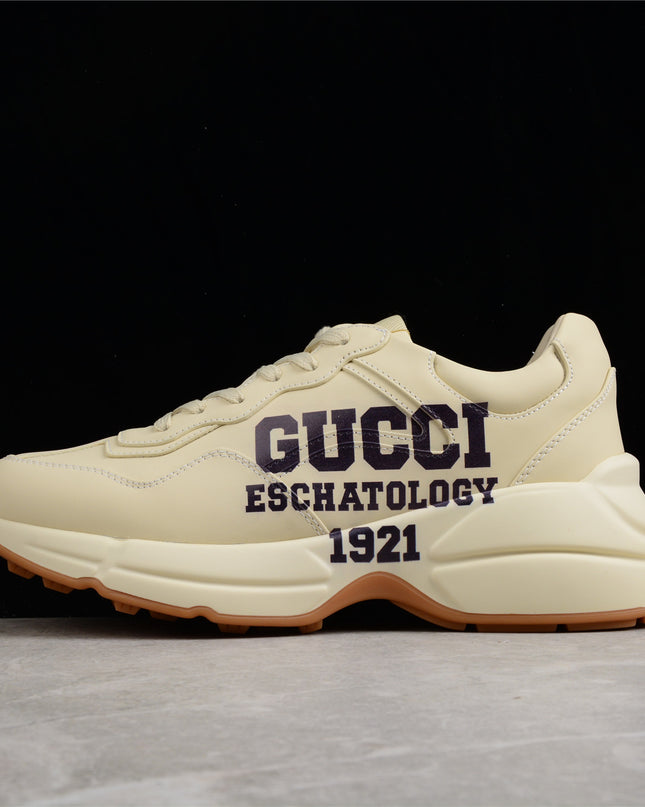 Gucci Rhyton Leather Sneaker – Cream White