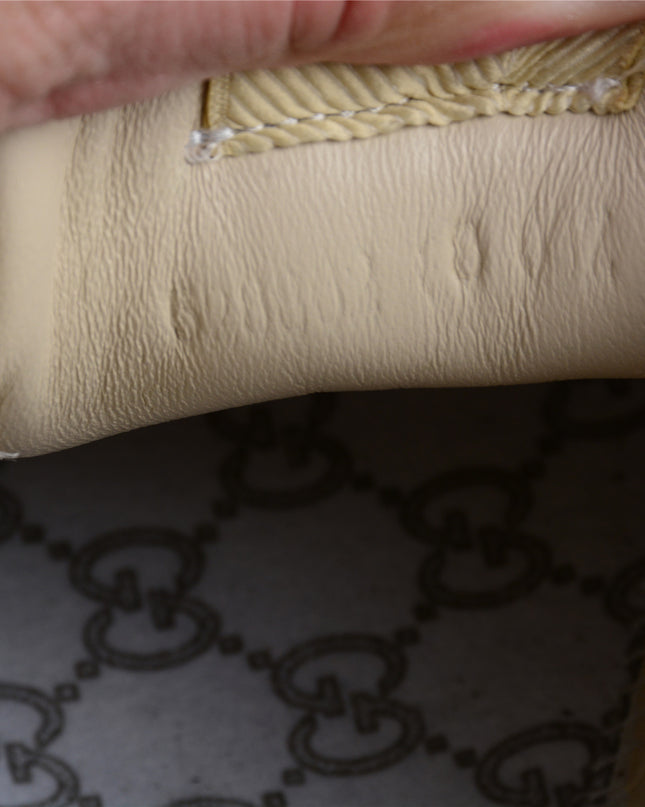 Gucci Rhyton Leather Sneaker – Cream White