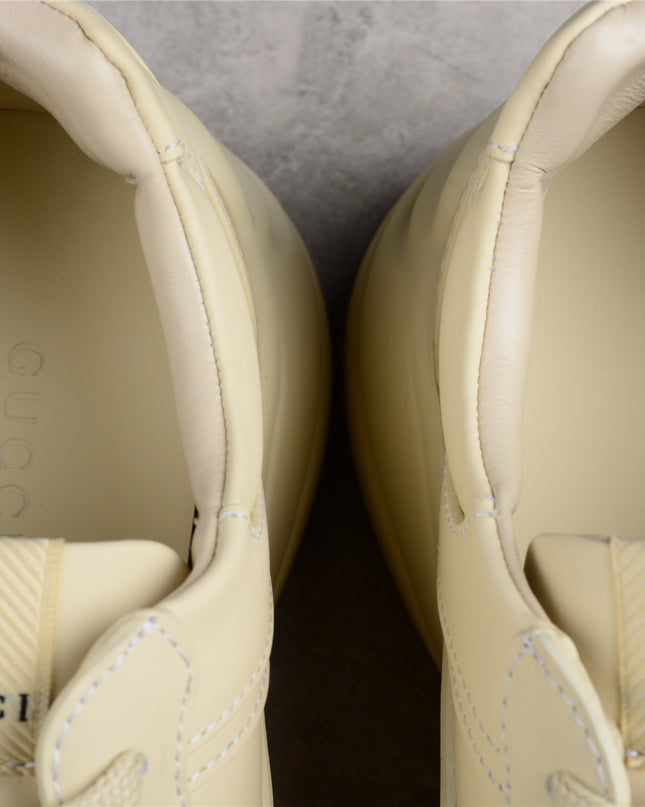 Gucci Rhyton Leather Sneaker – Cream White