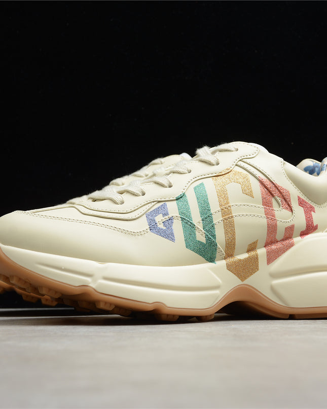 Gucci Rhyton Multicolor Glitter Logo Sneaker