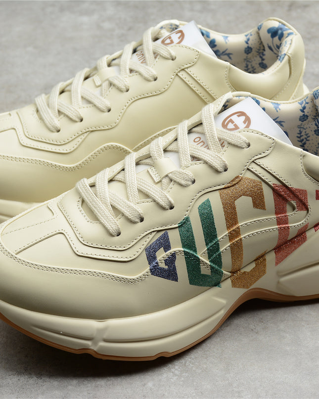 Gucci Rhyton Multicolor Glitter Logo Sneaker
