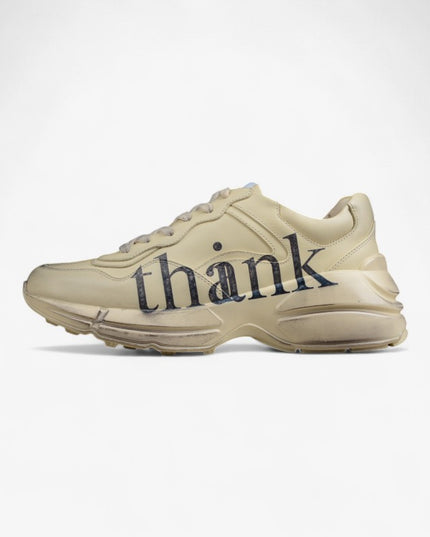 Gucci Rhyton Sneaker “Thank You” Print
