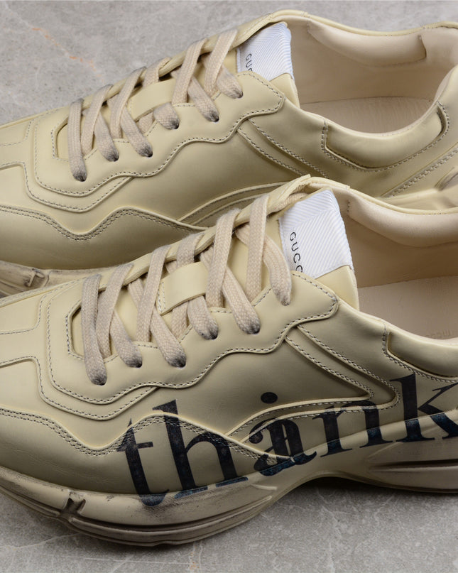 Gucci Rhyton Sneaker “Thank You” Print