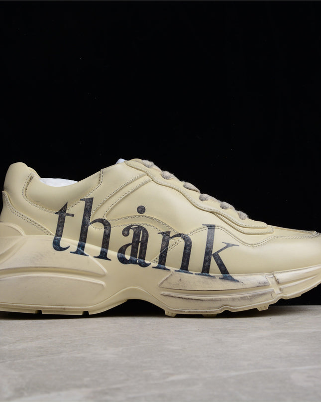 Gucci Rhyton Sneaker “Thank You” Print