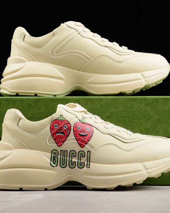 Gucci Rhyton Strawberry Face Sneakers
