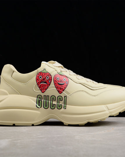 Gucci Rhyton Strawberry Face Sneakers