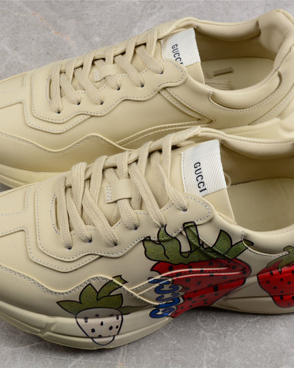 Gucci Rhyton Strawberry Print Sneakers