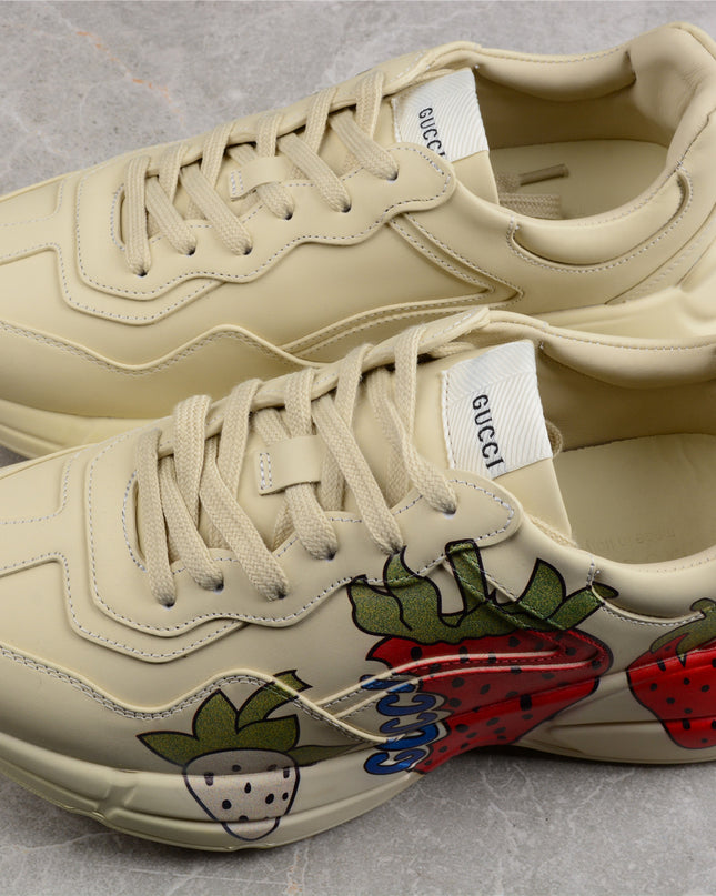 Gucci Rhyton Strawberry Print Sneakers