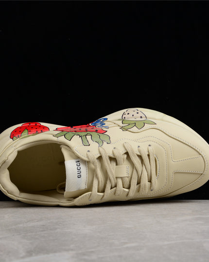 Gucci Rhyton Strawberry Print Sneakers