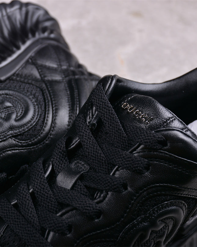 Gucci Ripple Triple-Color Leather Sneakers with 3D Logo