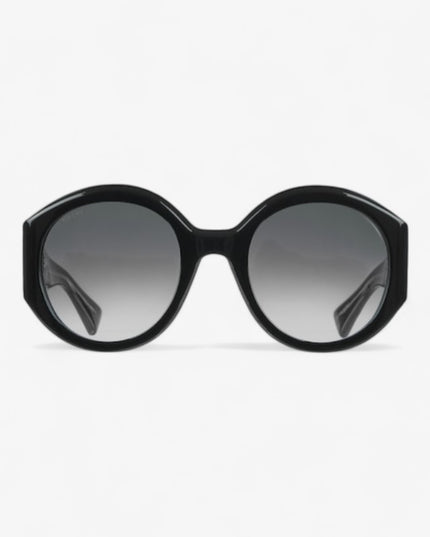 Gucci Round Black Acetate Sunglasses with Rivet Logo – GG2014S