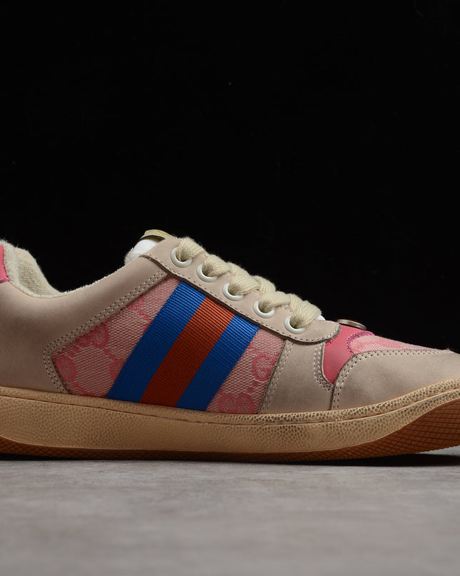 Gucci Screener GG Canvas Sneaker – Pink/Blue