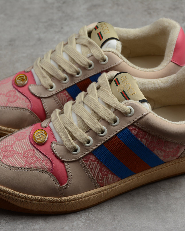 Gucci Screener GG Canvas Sneaker – Pink/Blue