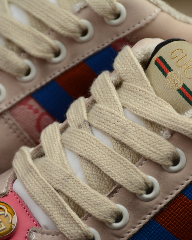 Gucci Screener GG Canvas Sneaker – Pink/Blue