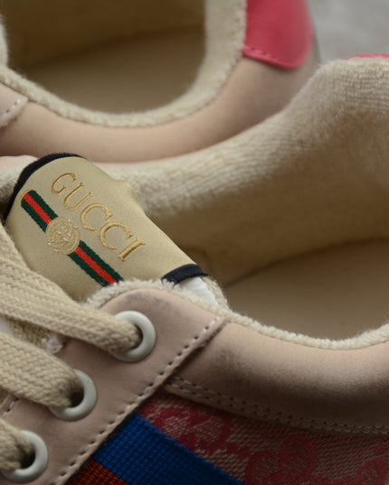 Gucci Screener GG Canvas Sneaker – Pink/Blue