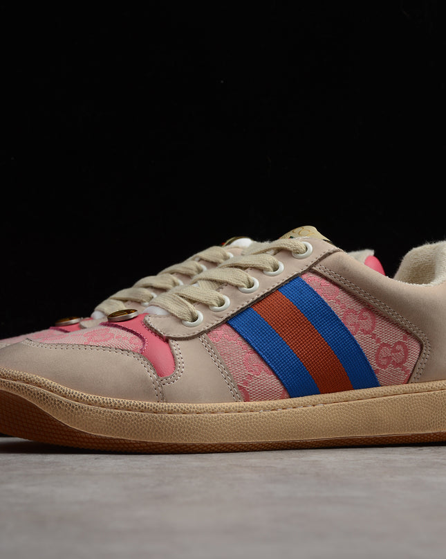 Gucci Screener GG Canvas Sneaker – Pink/Blue