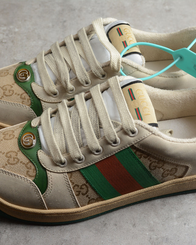 Gucci Screener GG Suede Sneaker – Classic Beige