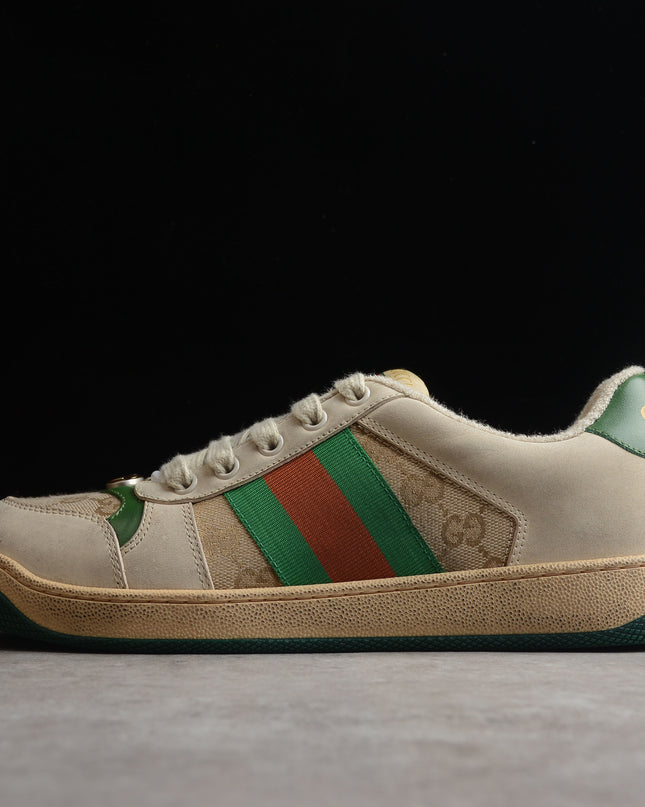 Gucci Screener GG Suede Sneaker – Classic Beige
