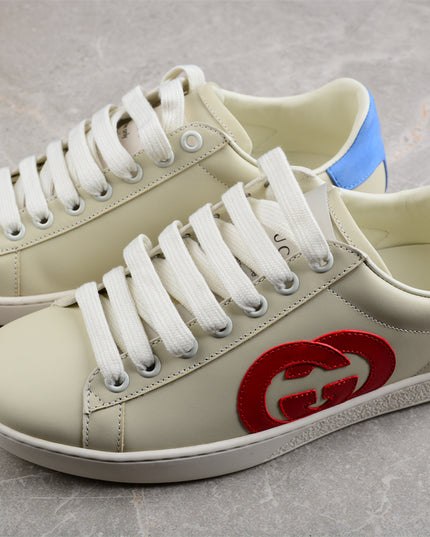 Gucci Screener Leather Sneaker – Red GG Logo