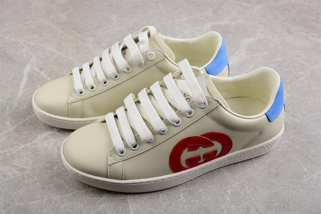 Gucci Screener Leather Sneaker – Red GG Logo