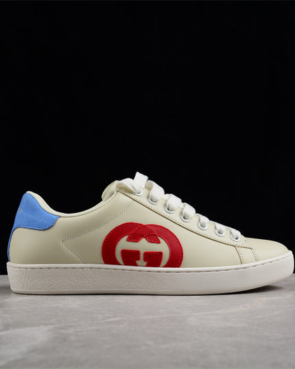 Gucci Screener Leather Sneaker – Red GG Logo