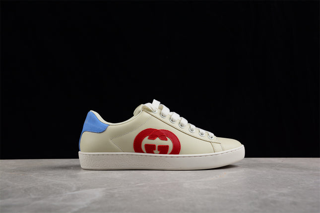 Gucci Screener Leather Sneaker – Red GG Logo
