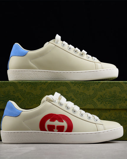 Gucci Screener Leather Sneaker – Red GG Logo